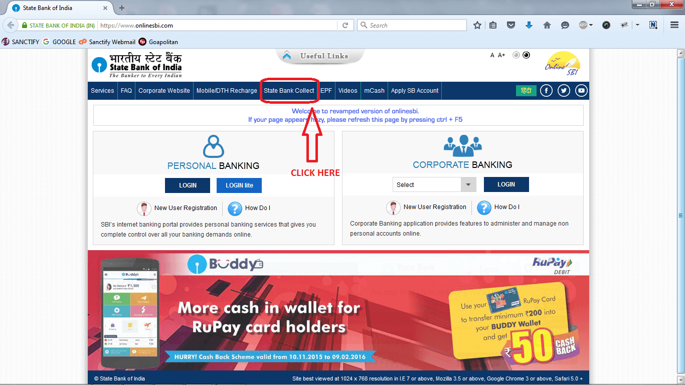 Sanctify - State Bank Collect - How To Pay