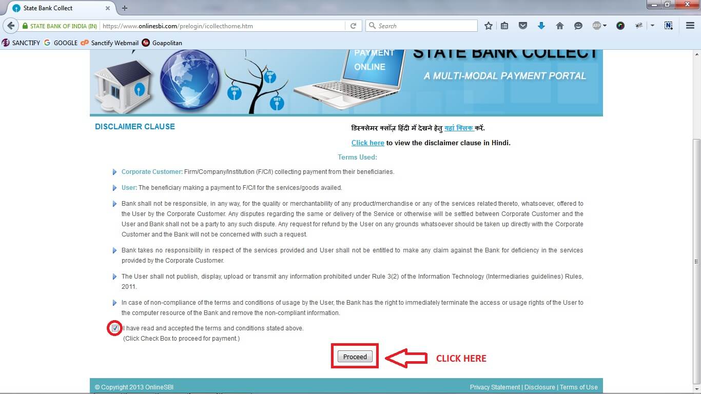 Sanctify - State Bank Collect - How To Pay
