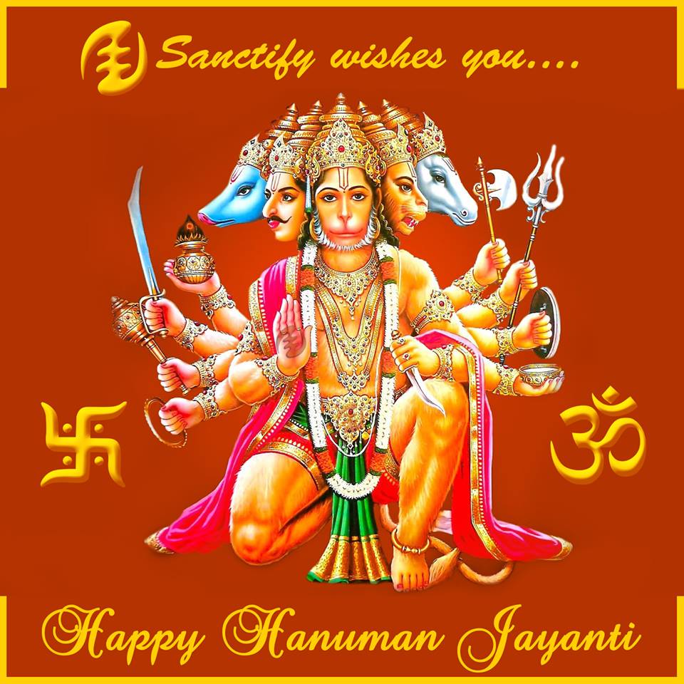 Hanuman Jayanti Facebook Post Sanctify Digital Marketing Agency Goa